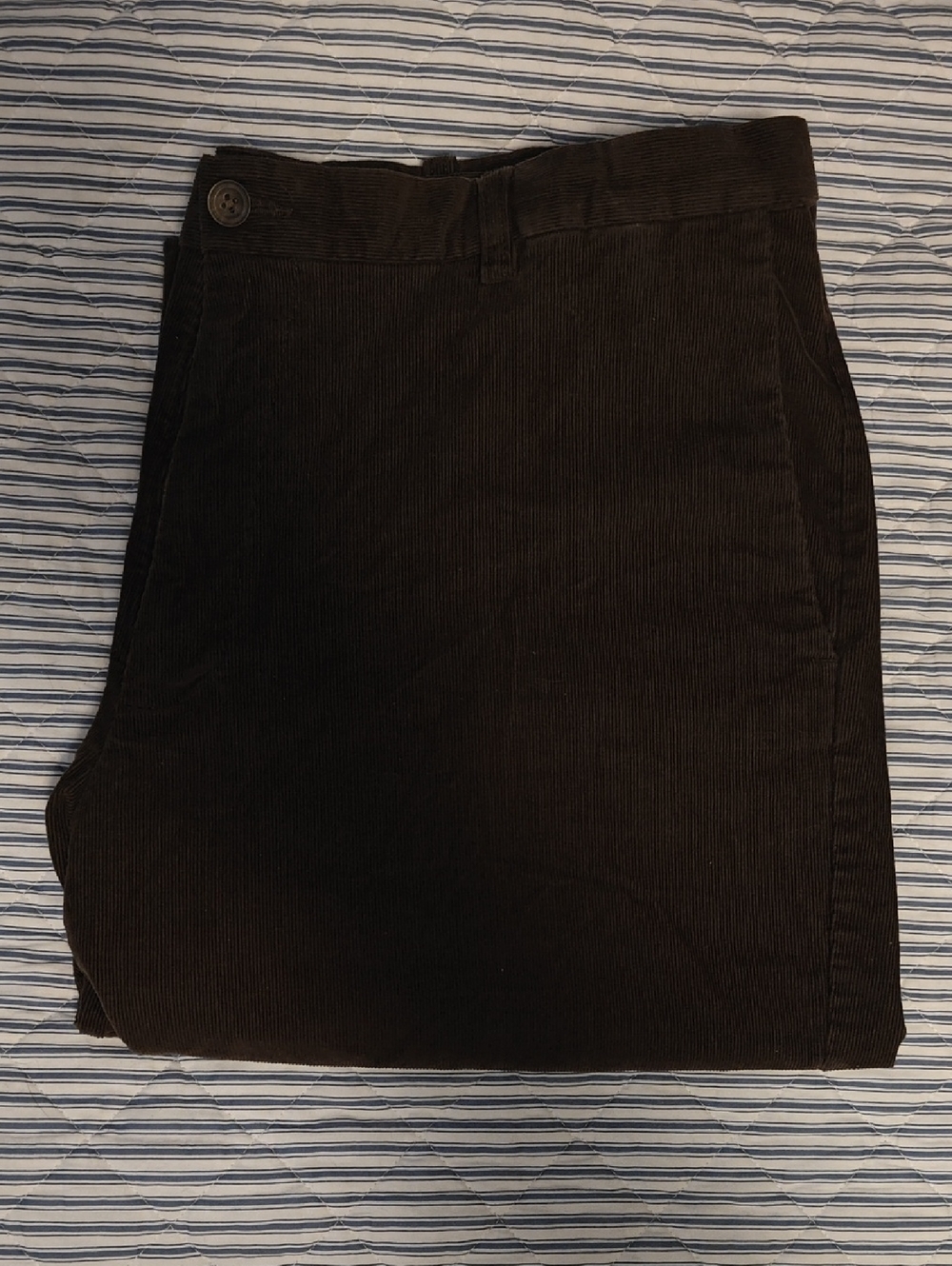 Haggar Men's Brown Corduroy Pants - Classic Fit